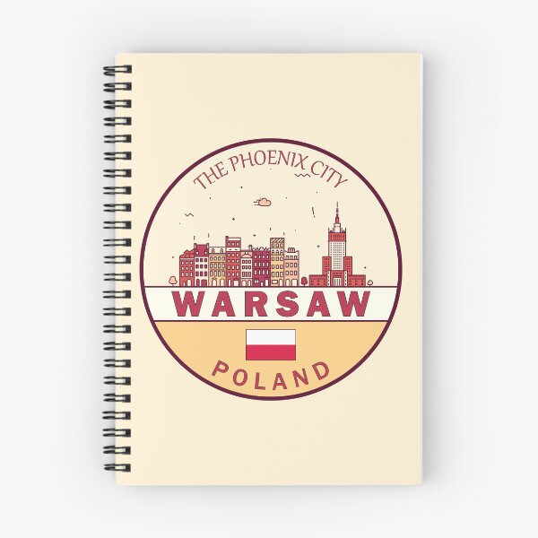 Item preview, Warsaw Poland City Skyline Emblem designed and sold by KrisSidDesigns.