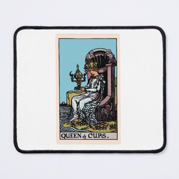 Item preview, Queen Of Cups Tarot Card Divination Tool Rider Waite designed and sold by Niranjana Aja.