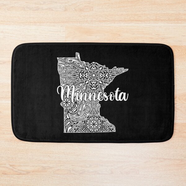 Item preview, Patriotic Decorative Mandala Style Map of Minnesota designed and sold by mrhighsky.