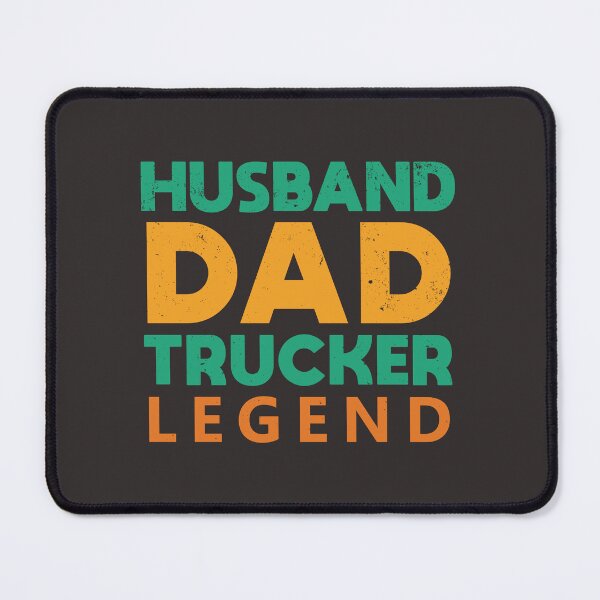 Item preview, Husband Dad Trucker Legend - typographic design T-Shirt designed and sold by byFizCreative.