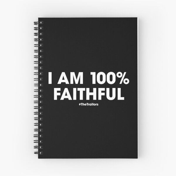 Item preview, The Traitors | I Am 100% Faithful [percent] #TheTraitors | White print designed and sold by SJ Designs.