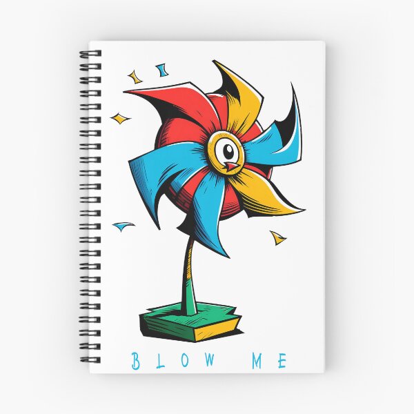 Item preview, Blow Me: A Cartoon Style Drawing Depicts the Playfulness of a Pinwheel. designed and sold by BotTastic.