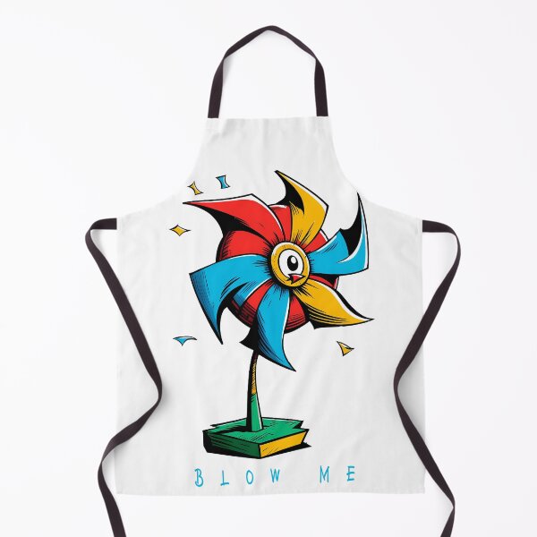 Item preview, Blow Me: A Cartoon Style Drawing Depicts the Playfulness of a Pinwheel. designed and sold by BotTastic.