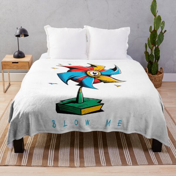 Item preview, Blow Me: A Cartoon Style Drawing Depicts the Playfulness of a Pinwheel. designed and sold by BotTastic.