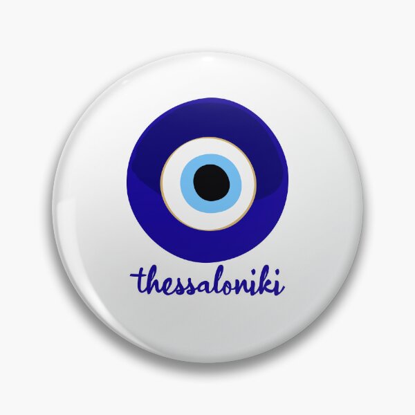Item preview, THESSALONIKI - GREECE, EVIL EYE, Mati blue white. designed and sold by angelisart.