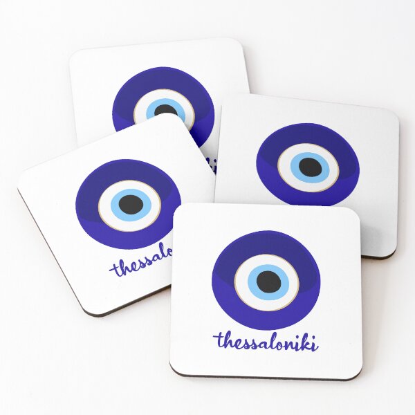Item preview, THESSALONIKI - GREECE, EVIL EYE, Mati blue white. designed and sold by angelisart.