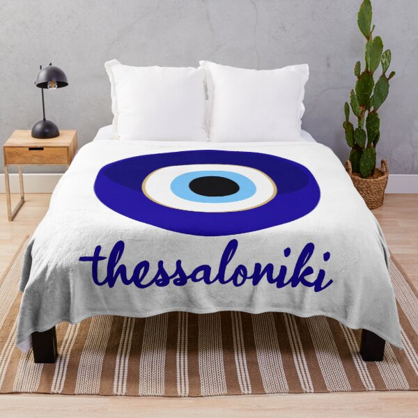 Item preview, THESSALONIKI - GREECE, EVIL EYE, Mati blue white. designed and sold by angelisart.