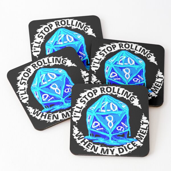 Item preview, Never Stop Rolling in frosty blue designed and sold by BrimstoneAxe.