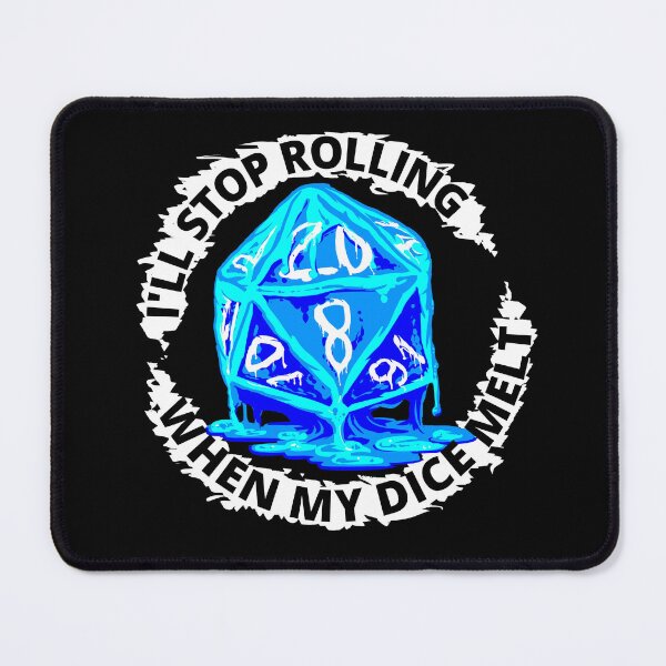 Item preview, Never Stop Rolling in frosty blue designed and sold by BrimstoneAxe.