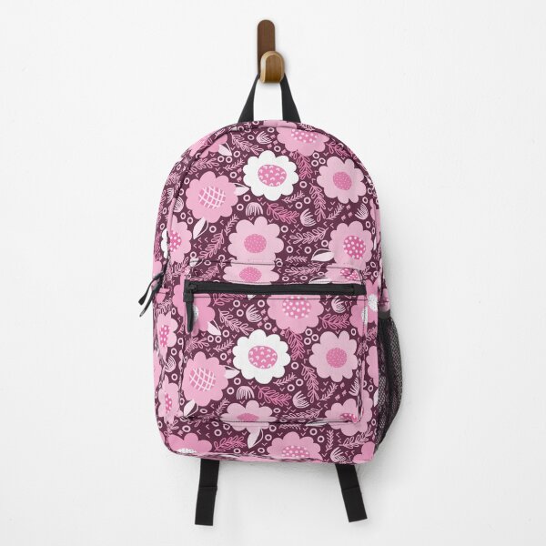 Item preview, Monochrome flower pattern in pink designed and sold by IlustraDeni.