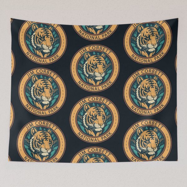 Item preview, Jim Corbett National Park India Tiger Badge designed and sold by KrisSidDesigns.