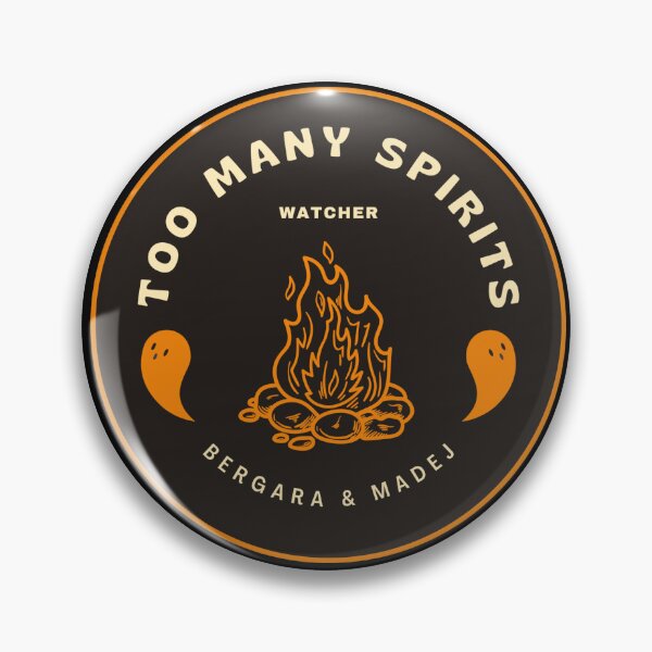 Item preview, TOO MANY SPIRITS STICKER designed and sold by paraduckie.