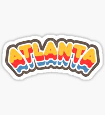 Atlanta, GA | Retro Curve Sticker