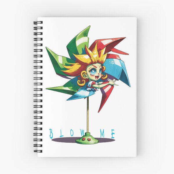 Item preview, Blow Me: A Cartoon Style Drawing Depicts the Playfulness of a Pinwheel. designed and sold by BotTastic.