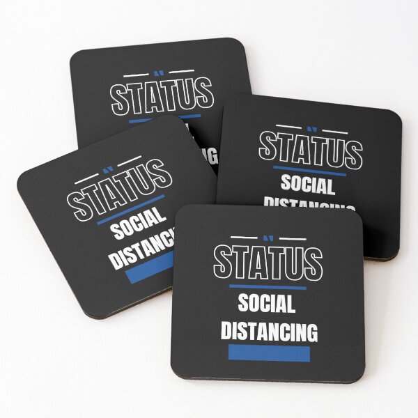 Item preview, SOCIAL DISTANCING - FUNNY AND QUIRKY RELATIONSHIP STATUS designed and sold by JakNJill.
