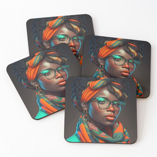 Item preview, Ebony Elegance: A Powerful Portrait of a Beautiful Black Woman designed and sold by creative-maxim.