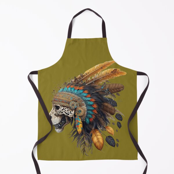 Item preview, Head of an Aztec Jaguar Warrior Skull Mexican Ancient Mythology designed and sold by CoyoteStudio.