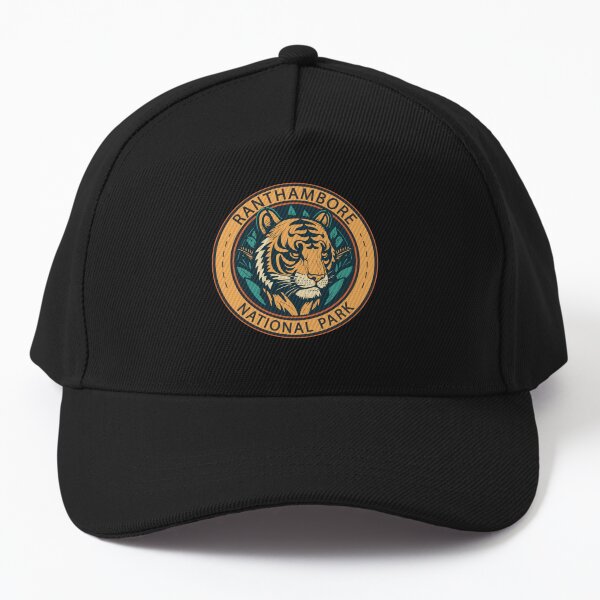 Vista previa del artículo con la obra «Insignia del tigre del Parque Nacional Ranthambore, India», diseñado y vendido por KrisSidDesigns.