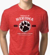 Team Nekoma Tri-blend T-Shirt