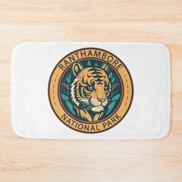Item preview, Ranthambore National Park India Tiger Badge designed and sold by KrisSidDesigns.