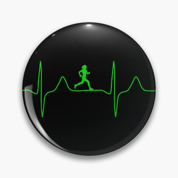 Item preview, My heart beats for running,female, monitor green designed and sold by Jeeb-Arts.