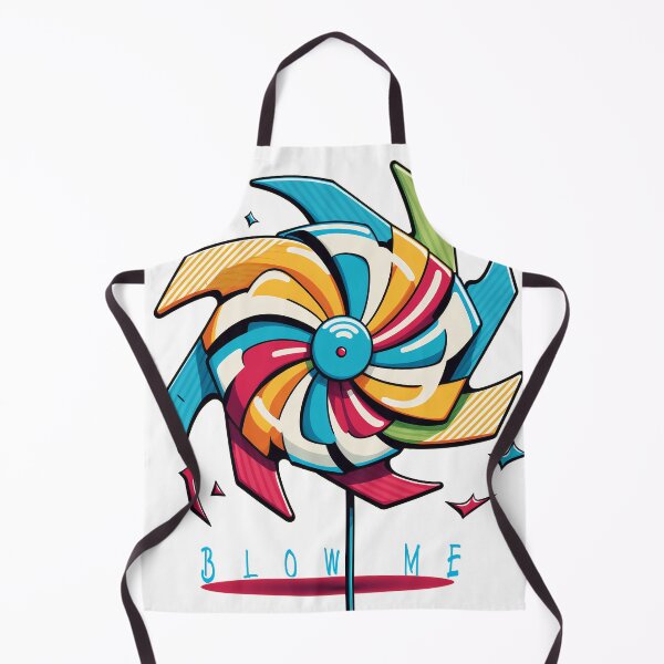Item preview, Blow Me: A Cartoon Style Drawing Depicts the Playfulness of a Pinwheel. designed and sold by BotTastic.