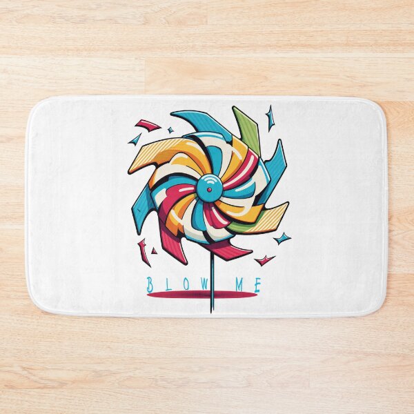 Item preview, Blow Me: A Cartoon Style Drawing Depicts the Playfulness of a Pinwheel. designed and sold by BotTastic.