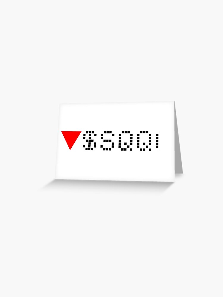 Invesco QQQ Trust Series 1 - QQQ - Stock Ticker Green Sticker for Sale by  frankyou
