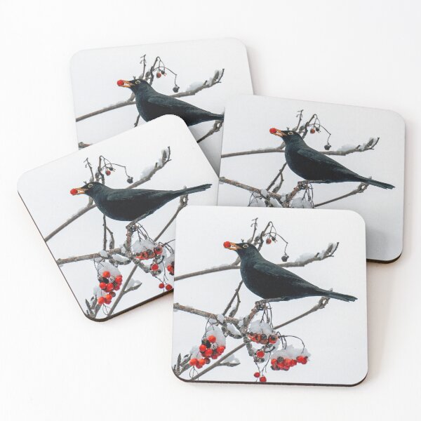 Item preview, Blackbird  bites berry designed and sold by George Kelsey.