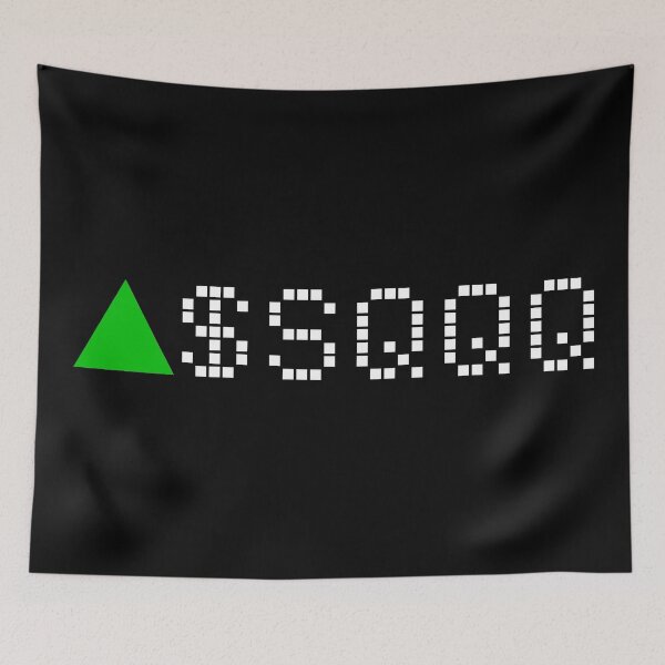 Item preview, ProShares UltraPro Short QQQ ETF - SQQQ - Stock Ticker Green - White Font designed and sold by frankyou.