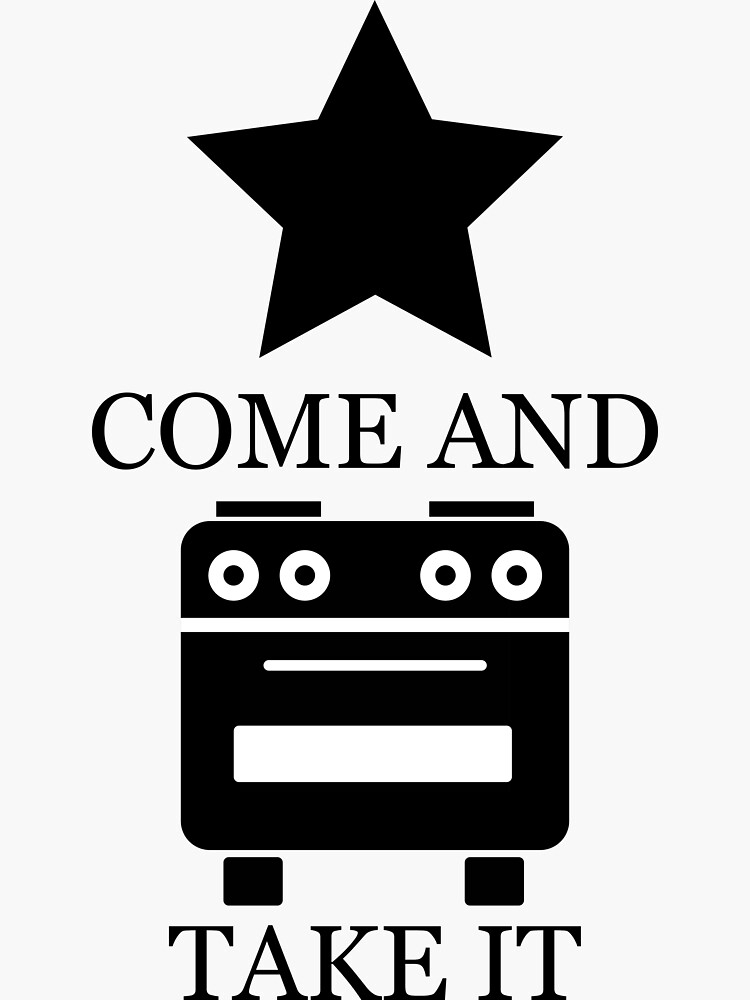 and take it gas stove" Sticker for Sale by OkitaFuyu Redbubble