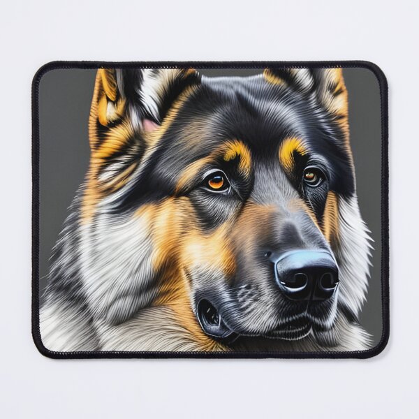 Item preview, German shepherd, charcoal drawing 4, Ai Generated Art designed and sold by ACC .