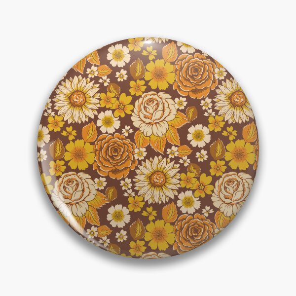 Item preview, pattern with bright flowers in the style of the 70s	 designed and sold by ShamanskaKate.