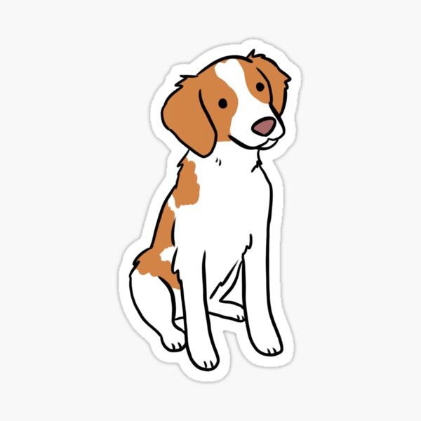 Item preview, brittany dog cute illustration  designed and sold by Yarafantasyart.