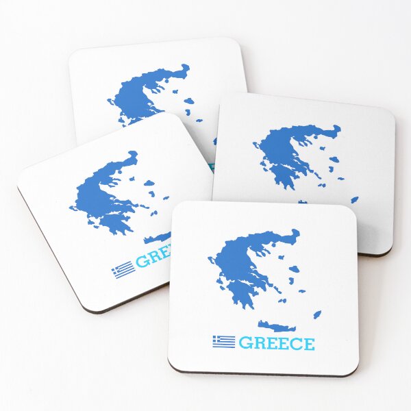 Item preview, GREECE BLUE MAP designed and sold by angelisart.