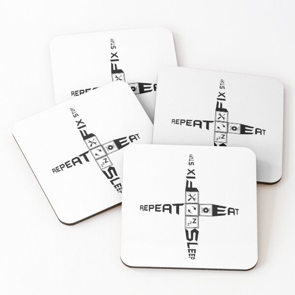 Item preview, Eat sleep fix stuff repeat designed and sold by Hamza Mrizak.