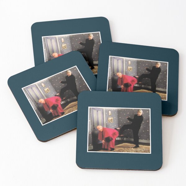 Item preview, Father Ted - Framed Picture of Bishop Brennan Being Kicked up the Arse   designed and sold by AppleArtyzez.