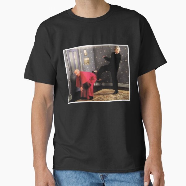 Item preview, Father Ted - Framed Picture of Bishop Brennan Being Kicked up the Arse   designed and sold by AppleArtyzez.