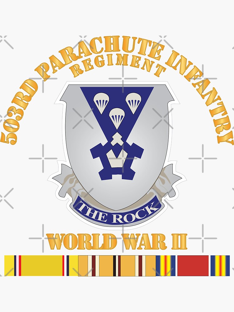 "Army 503rd Parachute Infantry Regiment WWII X 300" Sticker for Sale by twix123844 Redbubble