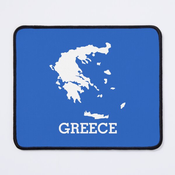Item preview, GREECE WHITE MAP designed and sold by angelisart.