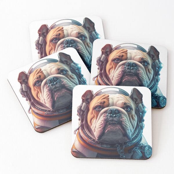 Item preview, Bulldog Dog astronaut designed and sold by PurpleHydrogen.