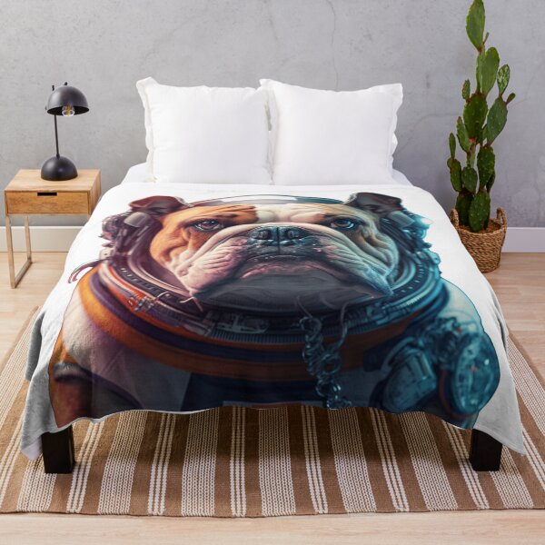 Item preview, Bulldog Dog astronaut designed and sold by PurpleHydrogen.