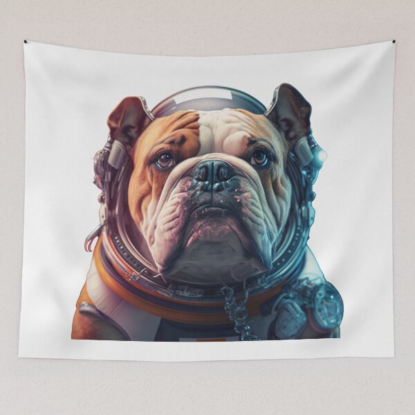 Item preview, Bulldog Dog astronaut designed and sold by PurpleHydrogen.