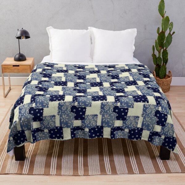 Item preview, Vintage Patchwork Tono Azul designed and sold by Sasidenidesign.