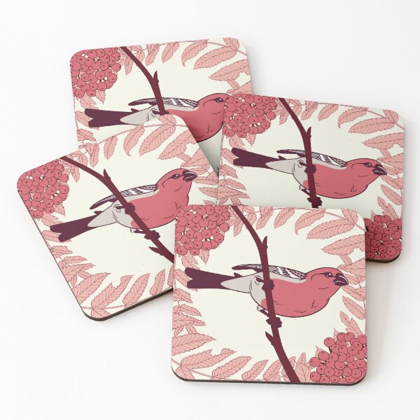 Item preview, Pine Grosbeak and Mountain Ash designed and sold by JadaFitch.