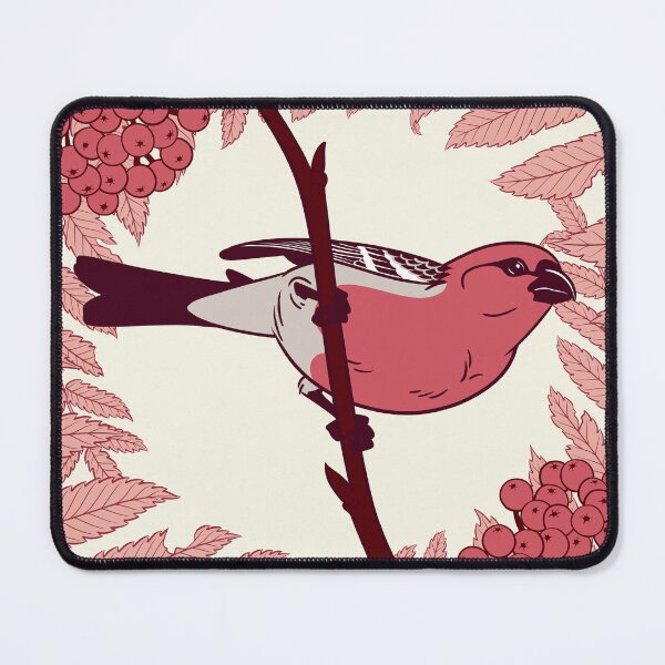 Item preview, Pine Grosbeak and Mountain Ash designed and sold by JadaFitch.