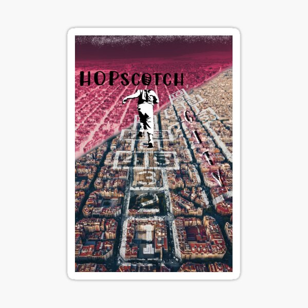 Hopscotch on Barcelona Sticker