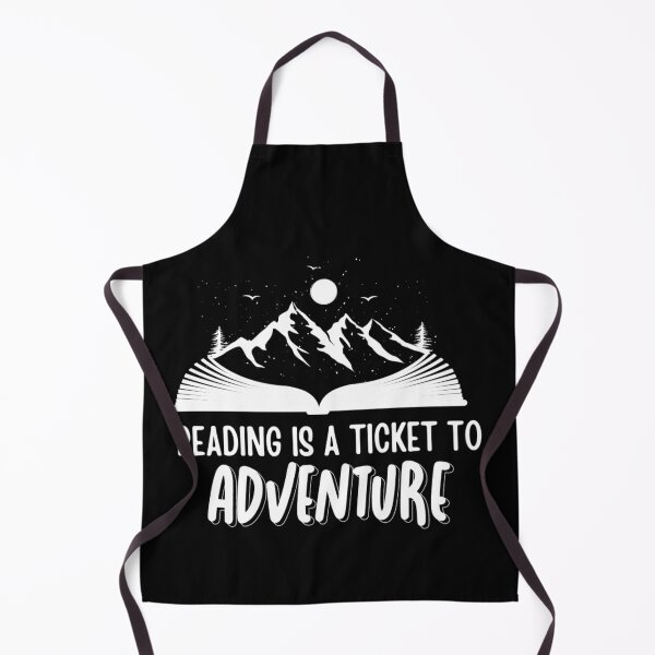 Item preview, Reading is the ticket to adventure - funny book lovers designed and sold by Hoetoons.