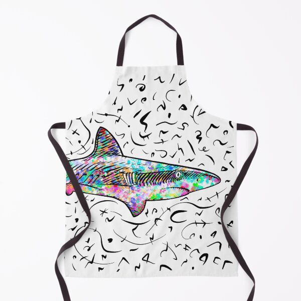 Item preview, SHARK watercolor and ink portrait .2 designed and sold by lautir.