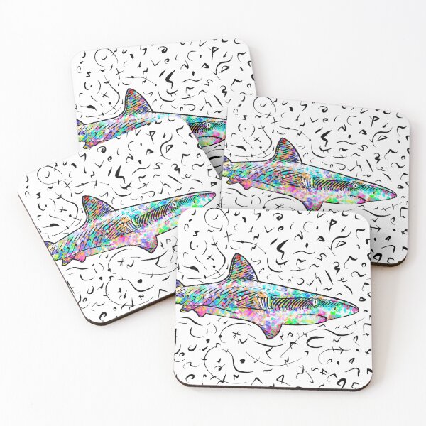 Item preview, SHARK watercolor and ink portrait .2 designed and sold by lautir.